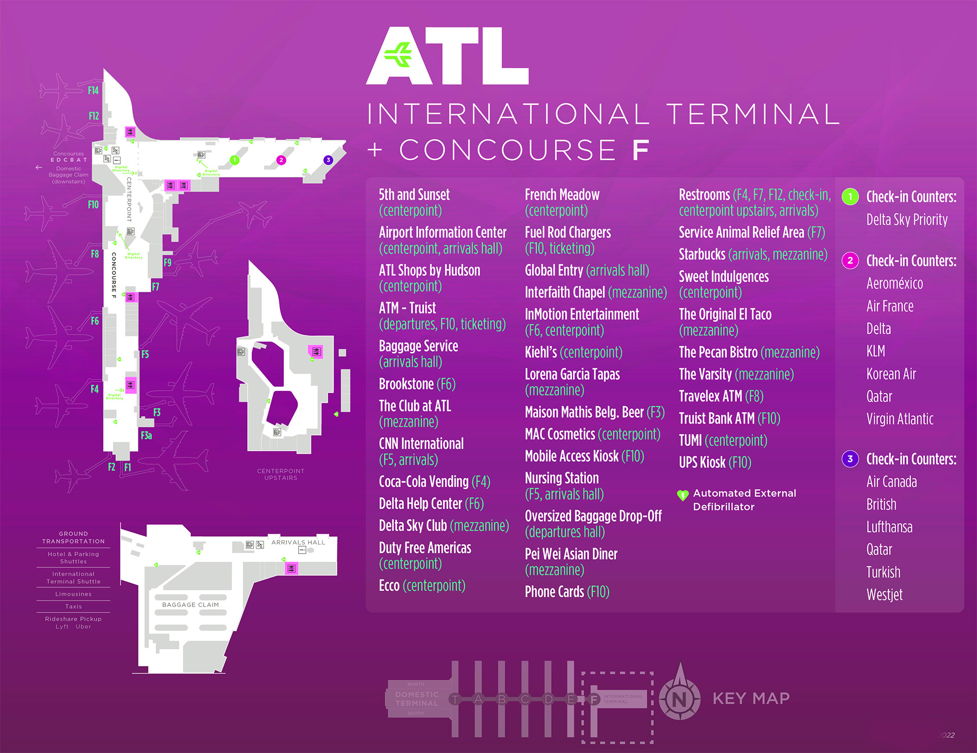 Concourse F atlanta airport food - Terminal