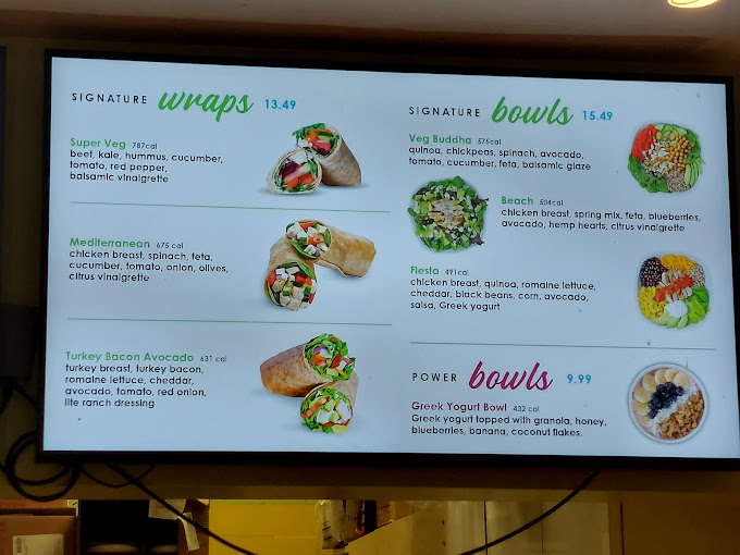 Fresh Healthy Cafe menu atlanta airport