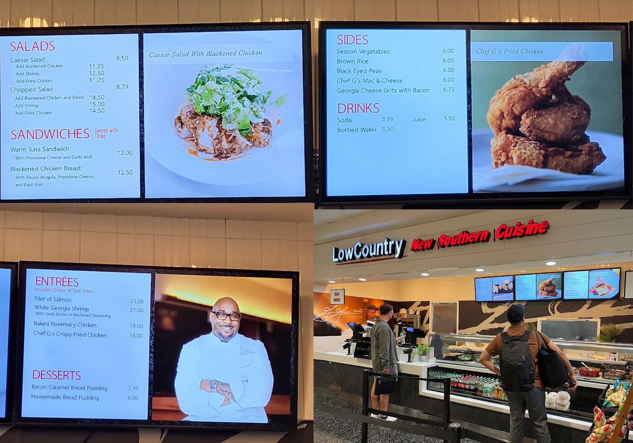 Low Country restaurant atlanta airport menu