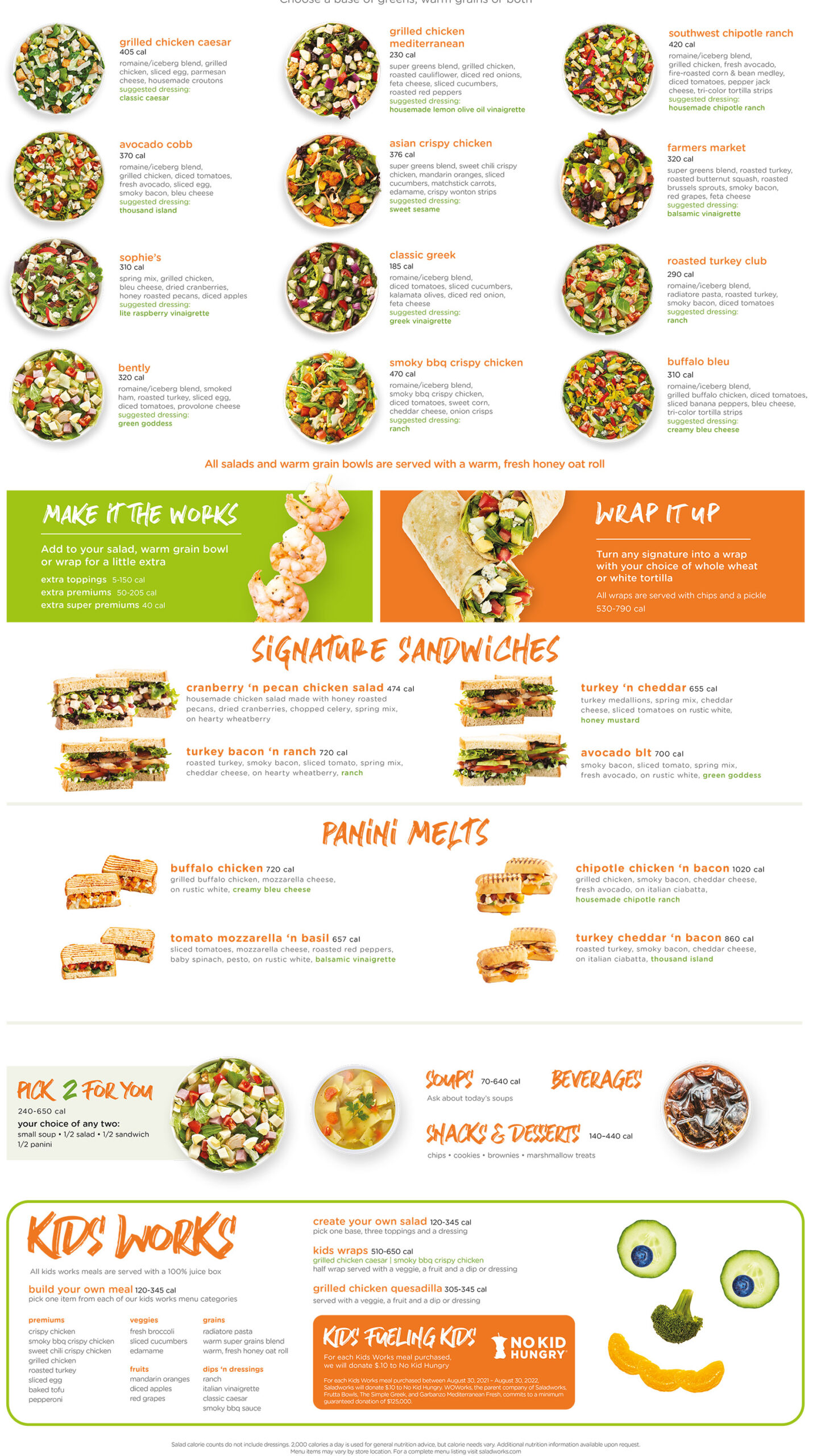 Saladworks menu atlanta airport