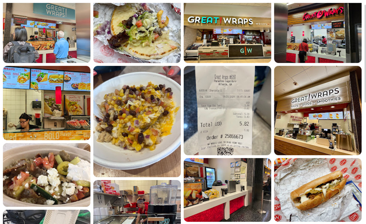 Great Wraps atlanta airport